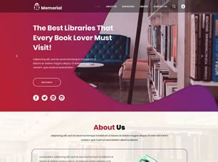 Free Books Website Templates (68) .